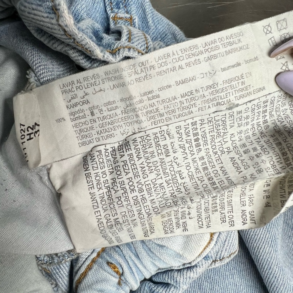 Zara paper bag waist jeans Size 0 - Picture 5 of 5
